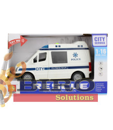 Mașină cu inerție 1:16 "Police Van" (lumini, sunete)
